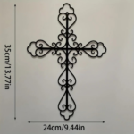 CIFbuy Retro Cross Metal Wall Art Decoration for Multiple Room Home Decor (TikTok, temu pick-up service) - Image 6