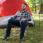 (2Pack) Quad Folding Camp Chair with Cup Holder, Black (Shipment from Walmart) - Image 5