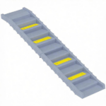 Gray Portable Dog Ramp – Foldable Stairs for Medium Small Dogs to Get on Car Truck SUV - Image 2