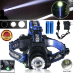 Rechargeable LED Headlamp Camping Hiking Headlamp Work Light +Battery+Charger Set (US Logistics For USPS/DHL/Fedex/UPS. No designated logistics accepted TK/TMEU only For self-pickup - Image 9