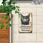 CIFbuy Retro Cat Watching You Metal Tin Sign Funny Animal Wall Art For Home Bar Coffee Shop Garage Bathroom Decor Cute Pet Lover Gift TikTok, TikTok, Self-pickup Logiopics - Image 5