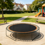 Orange 12' Trampoline Replacement Mat – 72 V-Hooks, Fits 5.5" Springs, for Backyard Old Trampoline Surface Upgrade (Spring & Frame not Included) - Image 4