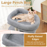 26" Compact Cat Tree with 2 Condos & Sisal Scratching Posts, Anti-Tip Cat Tower for Small Spaces - Image 9