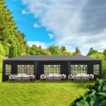 Same Code 52688135 10'x30' Outdoor Party Tent with 8 Removable Sidewalls, Waterproof Canopy Patio Wedding Gazebo Black - Image 17