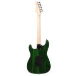 ST Stylish Electric Guitar with Black Pickguard Green - Image 3