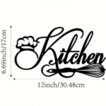 CIFbuy Vintage Farmhouse Metal Wall Art Sign for Kitchen Living Room Rustic Home Decor TikTok, temu pick-up service - Image 2