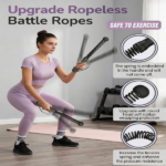 Foldable Adjustable Dumbbell Bench with 2 Resistance Bands - Multi-Purpose Home Gym Equipment for Strength Training & Fitness - Image 9
