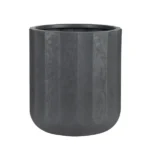 16 inch Resin Planter Black With Modern Design for Indoor Outdoor Plant