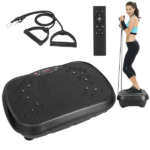 Vibration Plate Exercise Machine with 120 Speed Levels & 2 Resistance Bands, 331Lbs Load Capacity Whole Body Workout Machine USB Music Player for Home Weight Loss & Muscle Toning - Image 11