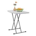 Replace 59374361 76*50*70.5cm Liftable Garden Plastic Table White - Image 6