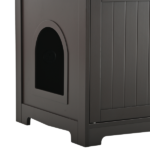 Litter Box Enclosure, Cat Litter Box Furniture with Hidden Plug, 2 Doors,Indoor Cat Washroom Storage Bench Side Table Cat House, Large Wooden Enclused Litter Box House, Esspresso - Image 20
