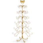 6ft Gold Iron Christmas Tree with Bow on Top, PVC Christmas Tree (No Accessories Included) - Image 12
