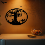 CIFbuy Gothic Metal Tree of Life Wall Art Sculpture Black Wrought Iron Wall Hanging for Indoor Outdoor Halloween Home Decor (TikTok, temu pick-up service) - Image 6
