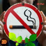CIFbuy Vintage | 1PC Round Iron Metal No Smoking Sign 8x8 Inch 2D Flat Print Warning Plaque Multi-Use Wall Decor Art For Home Garden In TikTok, TikTok, n In Self-pickup Logiopics