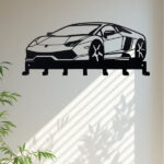 CIFbuy Alluring 1pc Metal Key Holder for Wall. The 7 - Hook, Black, Wall - Mounted Organizer is a Gorgeous Addition to Your Front Entryway. It Serves as a De(TikTok/temu self-pickup orders) - Image 3