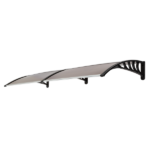 Same Code 82632470 80*38in Household Application Door & Window Rain Cover Eaves Brown Board & Black Holder - Image 11