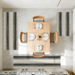 Three-piece kitchen rug set, non-slip and washable, abstract pattern kitchen hallway rug, soft and comfortable, suitable for sinks, floors, entrances, hallways and bathrooms. - Image 7