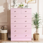 Modern Simple 7-Drawer Dresser Gray - Image 18