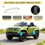 Green 12V Electric Kids Ride on Car – Remote, Suspension, 3 Speed Modes, Lights, Music, Horn - Image 4