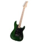 ST Stylish Electric Guitar with Black Pickguard Green - Image 7