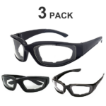 3 pairs Motorcycle Sports Biker Riding Glasses Wind Resistant Eye Protection Women Men Sports Goggles Cycling Glasses Sunglasses Gray/Clear/Yellow(US Logistics only For USPS.TK/TMEU only For self-pickup) - Image 11