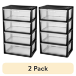 4 Cube Storage Organizer, White Texture - Image 16