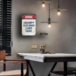 CIFbuy Grumpy Old Lives Here Vintage Warning Metal Sign 8X12 Inch 2D Flat 1PC Rustic Wall Decor For Home Bathroom Garden Farmhouse Indo TikTok, TikTok, Indo Self-pickup Logiopics - Image 4