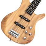 [Do Not Sell on Amazon] GIB Electric 5 String Bass Guitar Full Size Bag Strap Pick Connector Wrench Tool Burlywood - Image 19