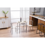 Same Code 29174819 PVC Breakfast Table (One Table and Two Chairs) Natural - Image 13