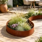 6-Pack Steel Landscape Edging (40" x 8"), Weather-Resistant Pre-Rust Garden Border for Flower Beds & Pathways - Image 5