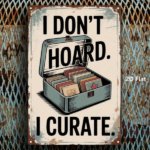 CIFbuy RetroVibe 2D Flat Metal Sign 8x12 Inch, I" Don't Hoard I Collect Quote Vintage Metal Plaque, Vintage Metal Plaque, Rustproof Waterproof Durable Decorat Inch, I DonikTok, Inch, I DonikTok, t Self-pickup Logiopics - Image 2