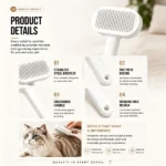 Pet Slicker Brush for Cats & Dogs - Image 11