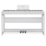Do Not Sell on Amazon Glarry GDP-104 88 Keys Full Weighted Keyboards Digital Piano with Furniture Stand, Power Adapter, Triple Pedals, Headphone, for All Experience Levels White - Image 12