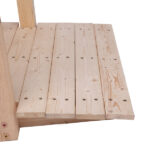 Replace 50941446 Arch Bridge Small Wooden Bridge Courtyard Outdoor Anticorrosive Wood Landscape Bridge Burlywood - Image 11