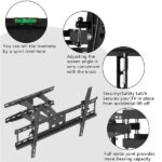 TMDS-204 32"-70" 110Lbs VESA600*400 Full Motion TV Wall Mount Tilt Range 0-15° - Image 3