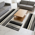 Three-piece kitchen rug set, non-slip and washable, abstract pattern kitchen hallway rug, soft and comfortable, suitable for sinks, floors, entrances, hallways and bathrooms. - Image 10