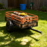 1500LBS Capacity 15 Cubic Feet Dump Cart Trailer, Heavy Duty Tow Behind Hauling & Dumping Wagon for ATV, UTV, Lawn Tractor and Garden Use - Image 14