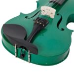 New 4/4 Acoustic Violin Case Bow Rosin Green - Image 9