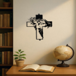 CIFbuy Rustic Simple Cross Wall Art Metal Wall Cross Decor for Indoor Outdoor Use TikTok temu pick-up service - Image 5