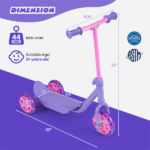 3-Wheel Toddler Scooter with LED Light-Up Wheels for Beginners Age 2+ - Image 5