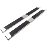 Black Side Running Board fit for Chevy Silverado 1500 Double Cab 1999-13 500LBS - Image 6