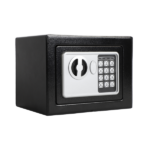 Mini Wall-in Style Electronic Code Metal Steel Box Safe Case 17EF Black - Image 34