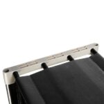Multifunctional Assembled 3 Tiers 6 Compartments Storage Shelf Black - Image 6