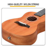 21in mahogany body rosewood fingerboard ukulele, cotton bag, capo, strap, picks*2, tuner Strings Dust cloth - Image 8