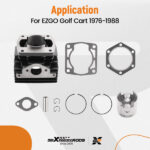 Cylinder Piston Top End Rebuild Kit for EZGO Golf Cart 2 Cycle Engine 1976-1988 - Image 5