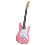 KST Stylish H-S-S Pickup Electric Guitar Kit with 5W AMP Bag Guitar Strap Strings rose red - Image 9