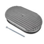 15" Oval Full Finned Polished Aluminum Air Cleaner Filter Fits for Chevy SBC 350 400 - Image 10