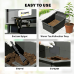 4-Tray Worm Composter Bin - Image 4