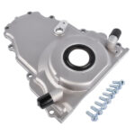 Timing Chain Cover w/ Dual-10AN Turbo Oil Drain Bungs Fits for Gen IV GM LS Series Engines 6.0L 5.3L 4.8L 6.2L V8 - Image 4