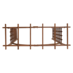 [Same Code 43529880]Beautiful And Practical Garden Arch Dark Brown - Image 2